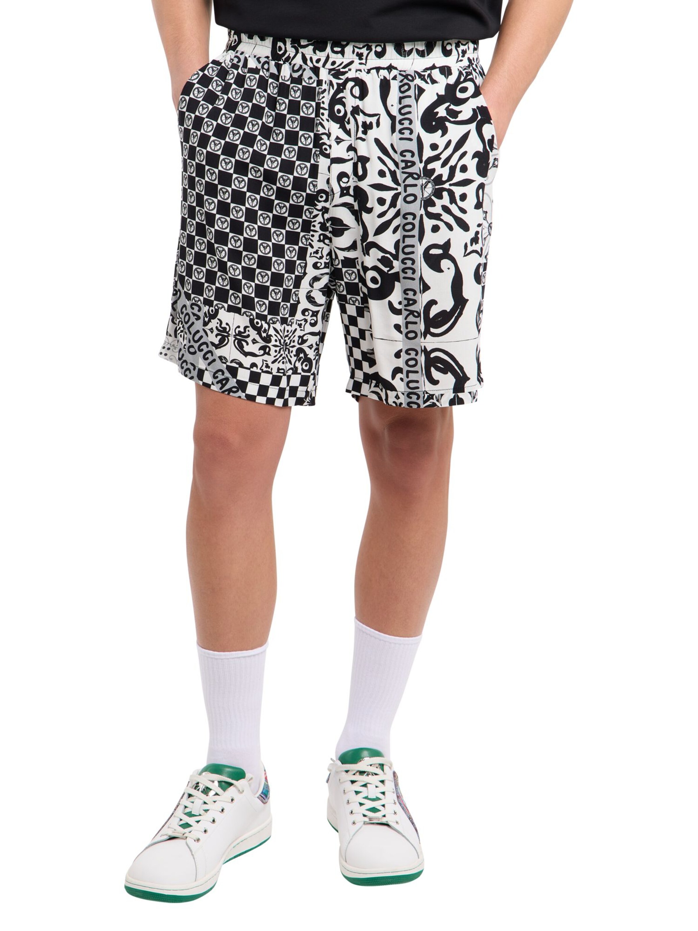 Carlo Colucci Regular Trousers 'Fedrigotti' in Black: front