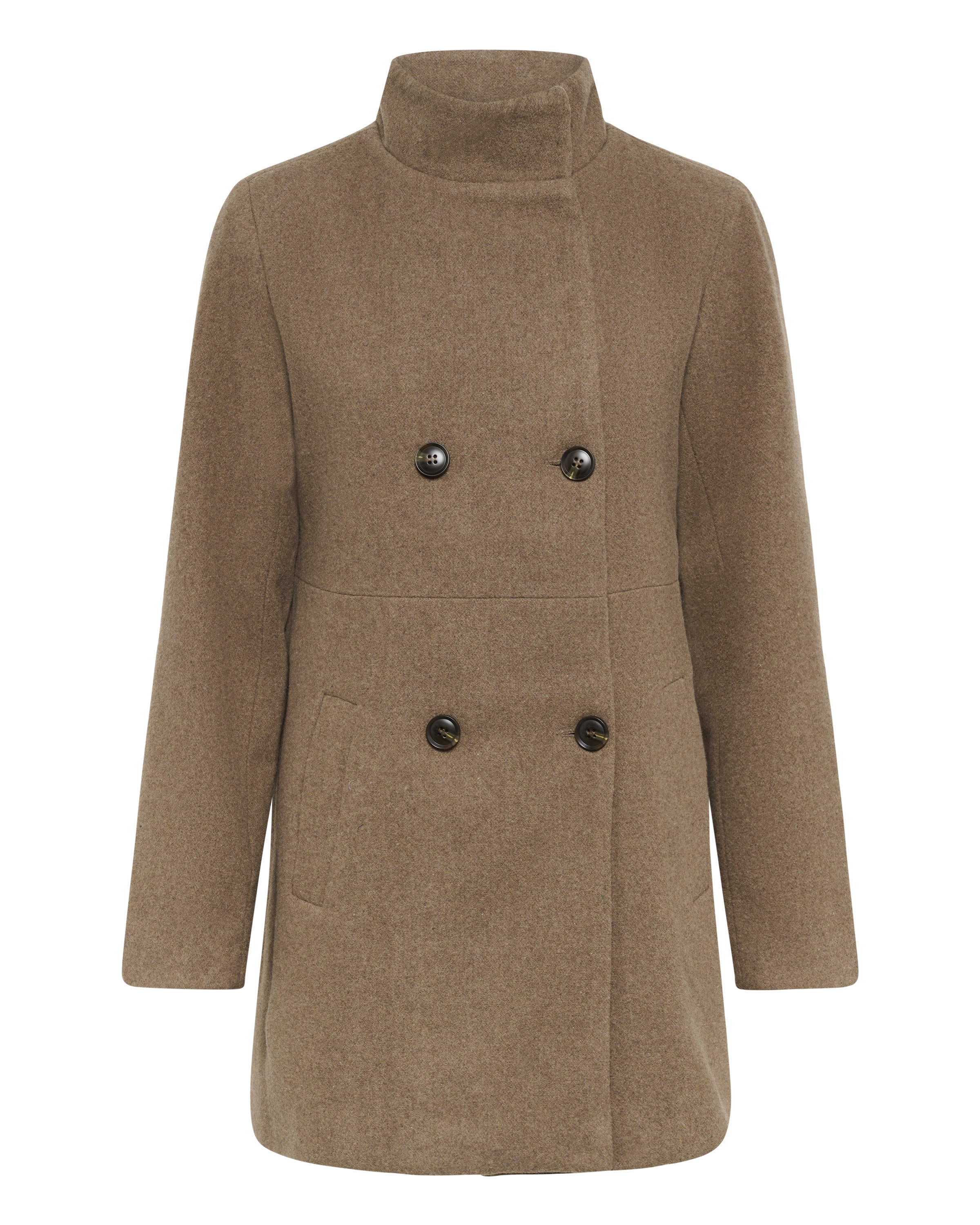 Kaffe Overgangsfrakke 'Fanny' i brun: forside