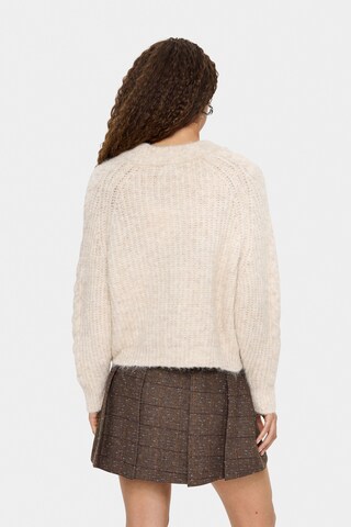 SAINT TROPEZ Pullover 'MandaSZ' in Beige
