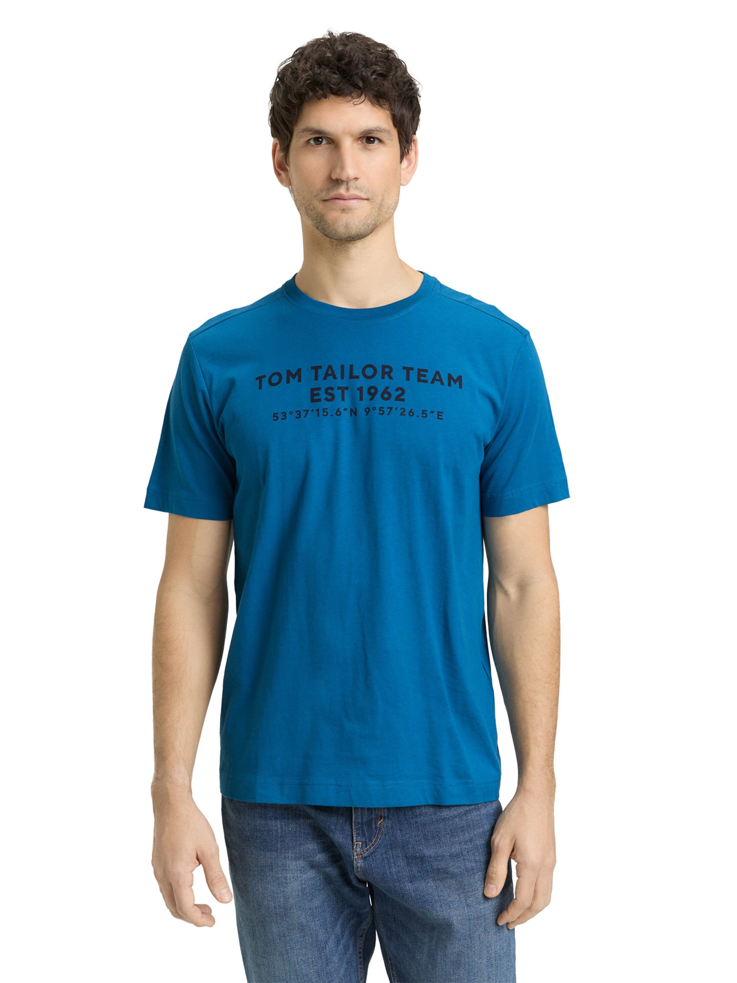 TOM TAILOR Tričko - Modrá: predná strana
