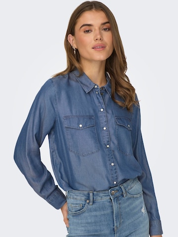 JDY Bluse 'JASPER' in Blau