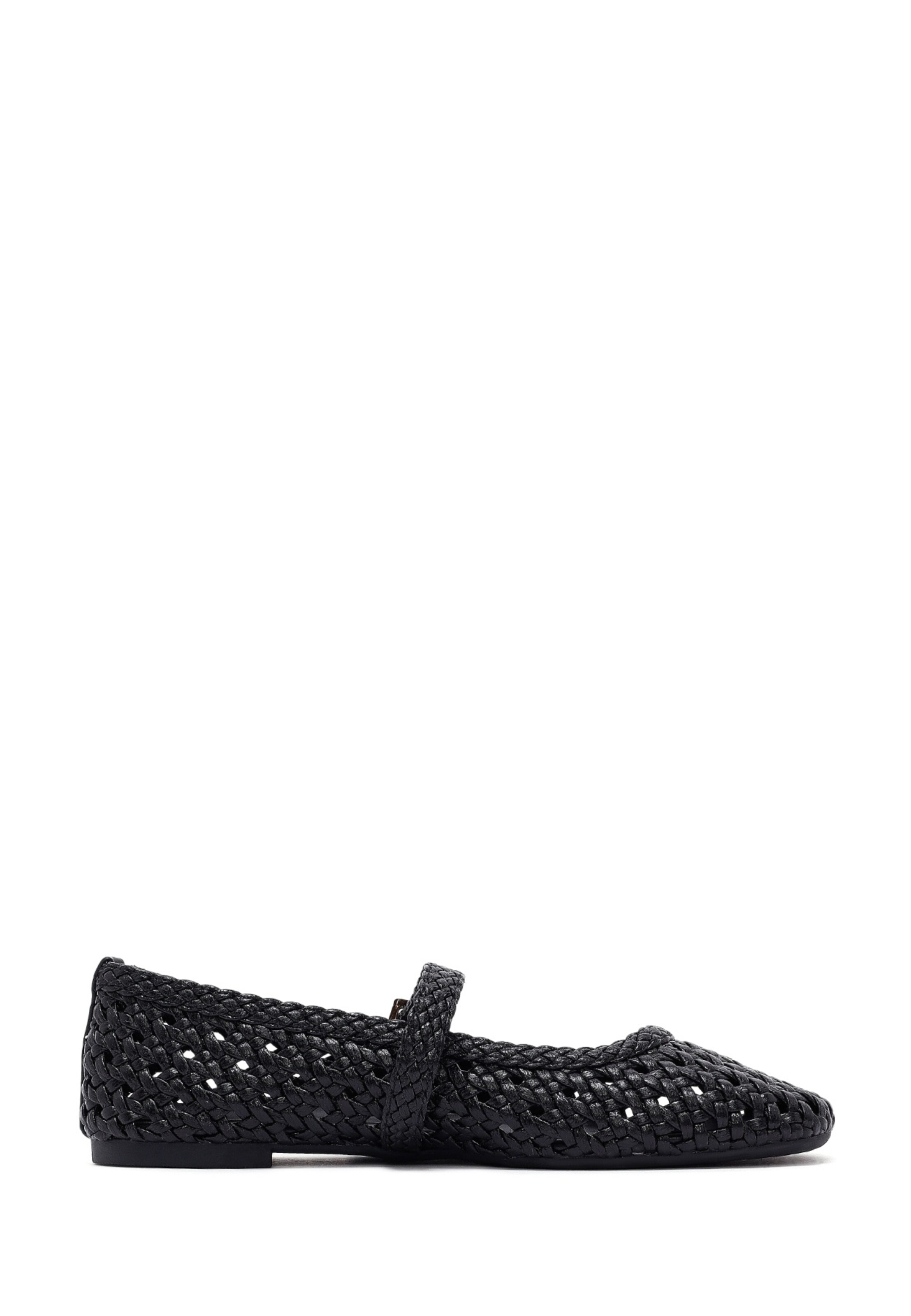 Derimod Ballet Flats with Strap in Black