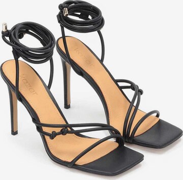 Kazar Strap Sandals in Black