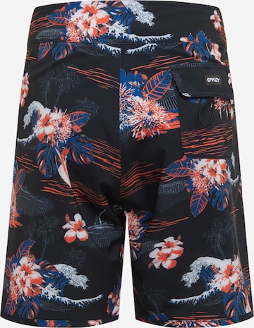 OAKLEY Regular Boardshorts 'TROPICAL BLOOM 18' in Schwarz