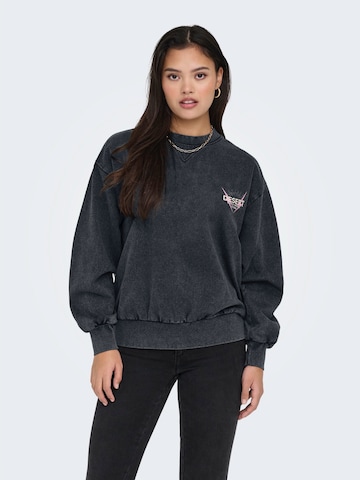 ONLY Sweatshirt 'ONLLUCINDA' in Schwarz