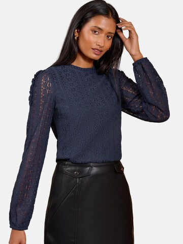Camicia da donna di love & roses in blu: frontale
