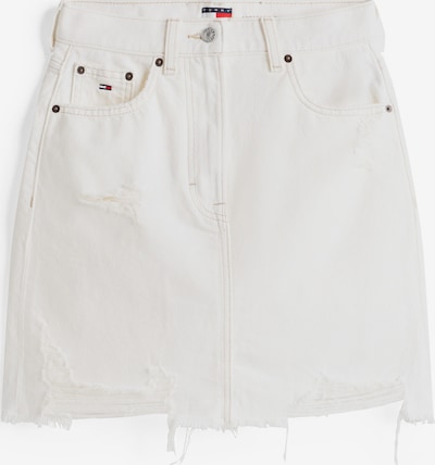 Sijonas iš Tommy Jeans, spalva – balto džinso spalva, Prekių apžvalga