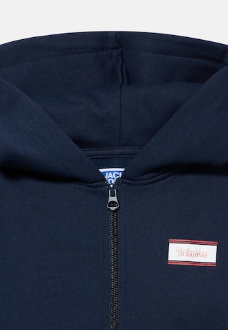 Jack & Jones Junior Bluza rozpinana 'JJBUSTER' w kolorze niebieski