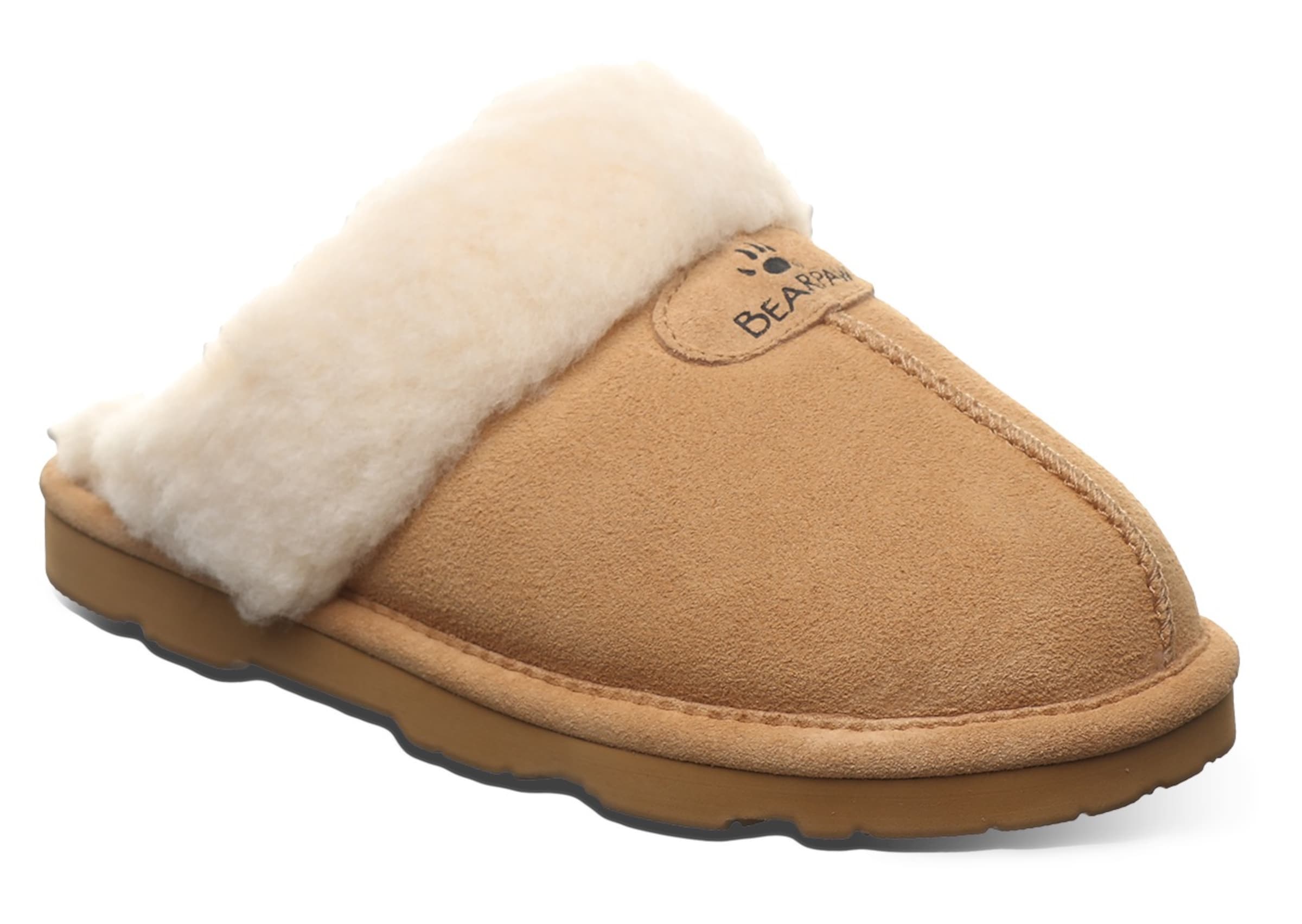 Bearpaw Slippers in Brown: front