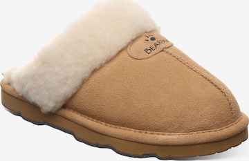Bearpaw Hausschuh in Braun: Vorderseite