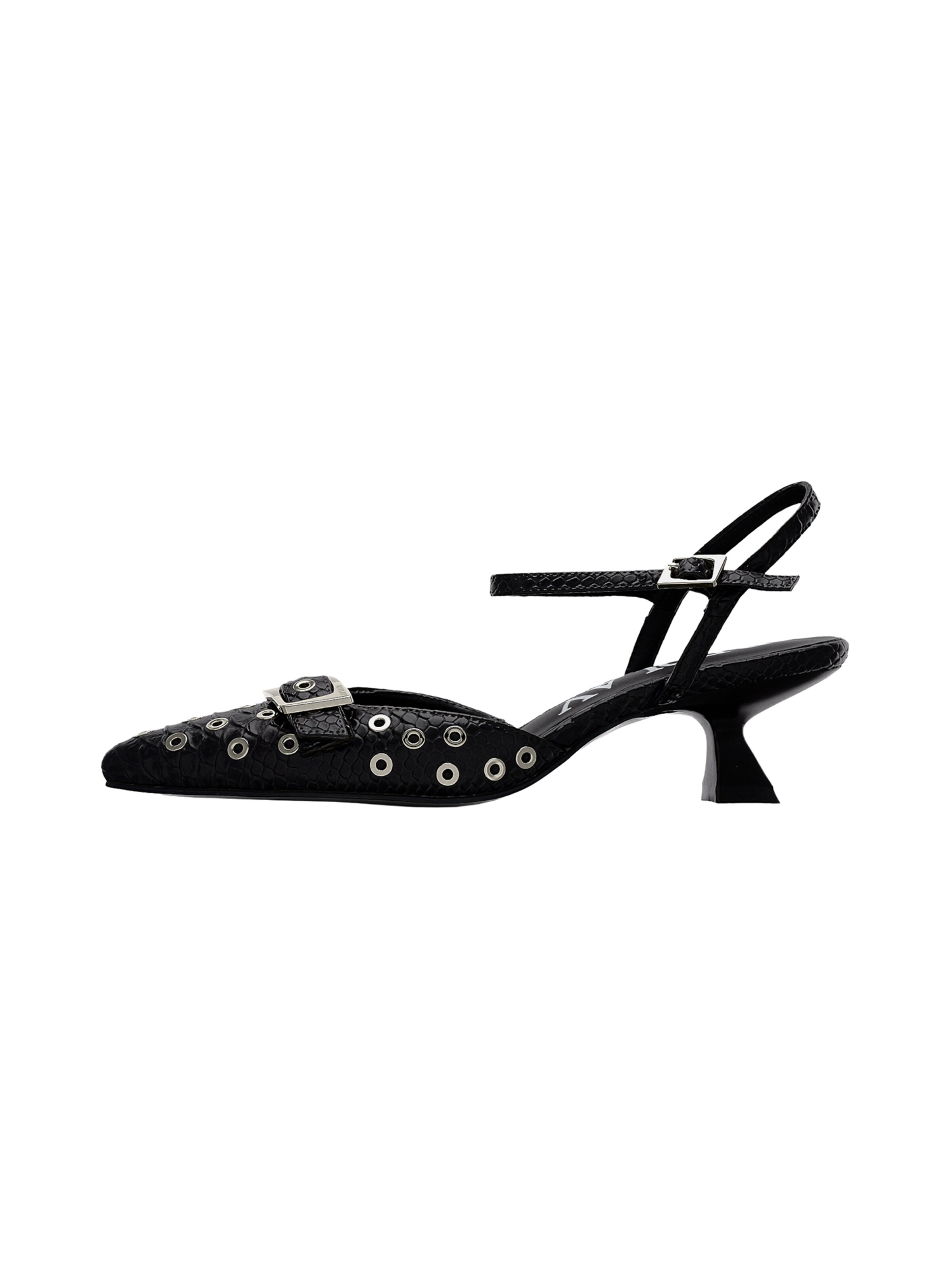 REPLAY - Sapatos abertos atrás 'ELISE VISION' em preto: frente