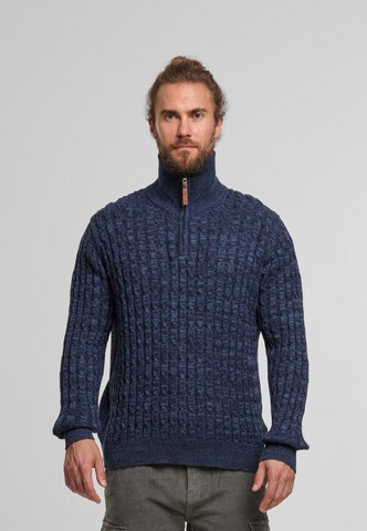 Pullover 'Rufus' di INDICODE JEANS in blu: frontale