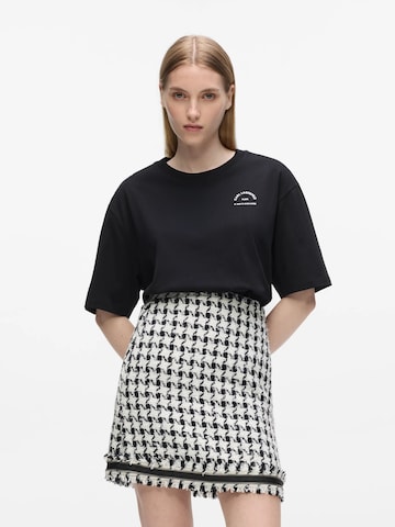 Karl Lagerfeld - Camiseta 'Rue St-Guillaume' en negro: frente