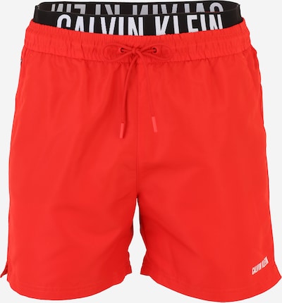 Calvin Klein Swimwear Uimashortsit 'Intense Power' värissä punainen / musta / valkoinen, Tuotenäkymä