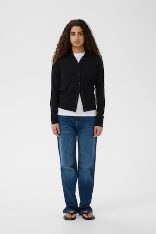 InWear Gebreid vest 'MIKO' in Zwart