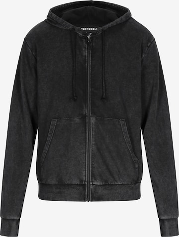 Veste de survêtement TUFFSKULL en noir : devant