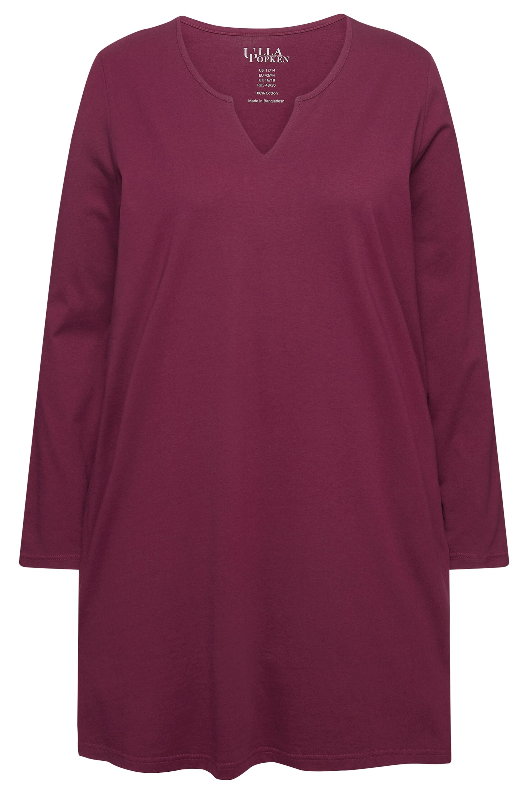 Ulla Popken Shirt in Rood: voorkant