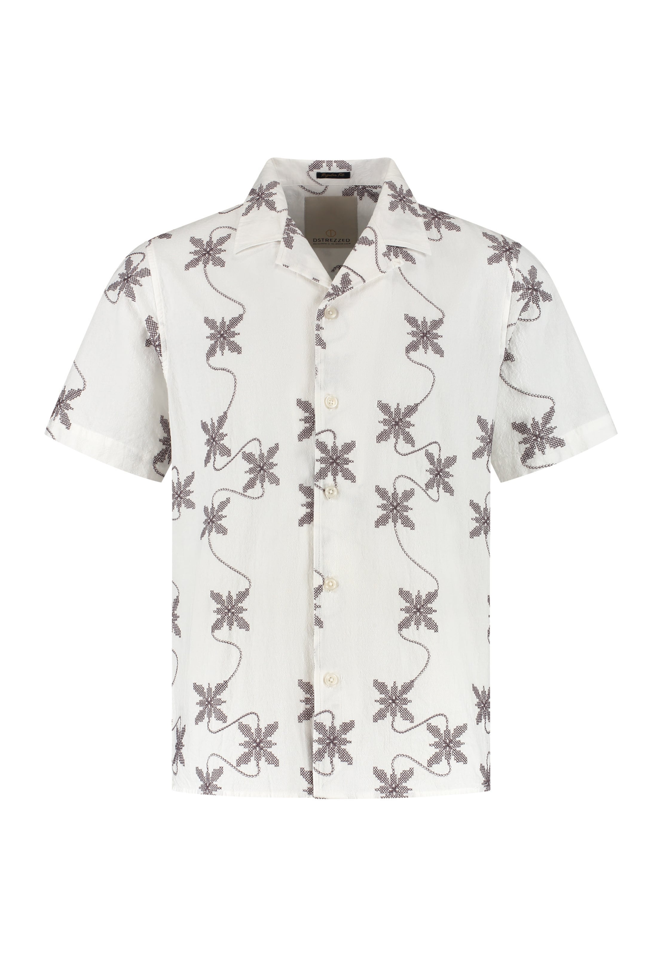 Coupe regular Chemise 'Max Resort' Dstrezzed en gris : devant
