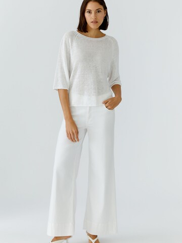 OUI Flared Jeans in Weiß