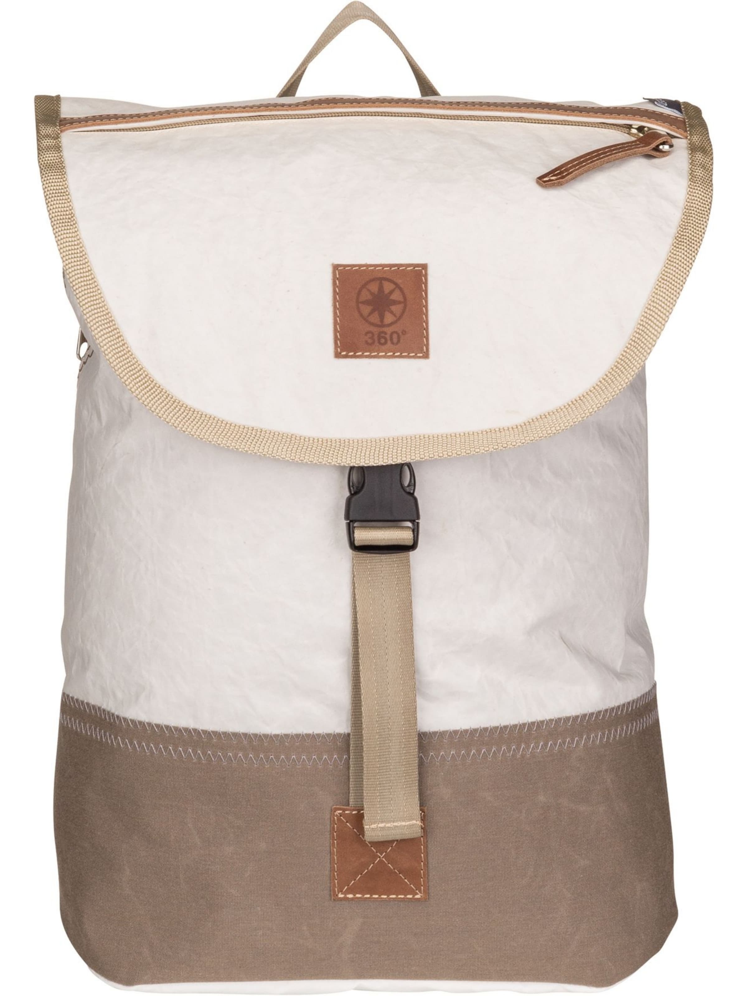 360 Grad Rucksack in Weiß: Vorderseite