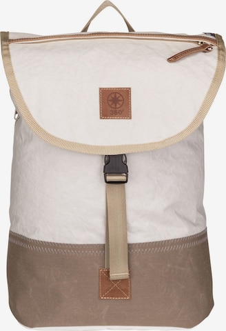 360 Grad Backpack in White: front