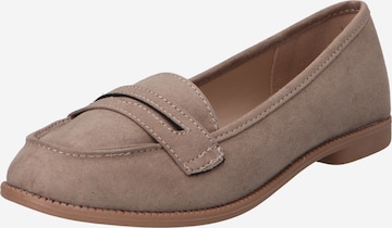 Dorothy Perkins - Sapato Slip-on 'Lara Penny' em cinzento: frente