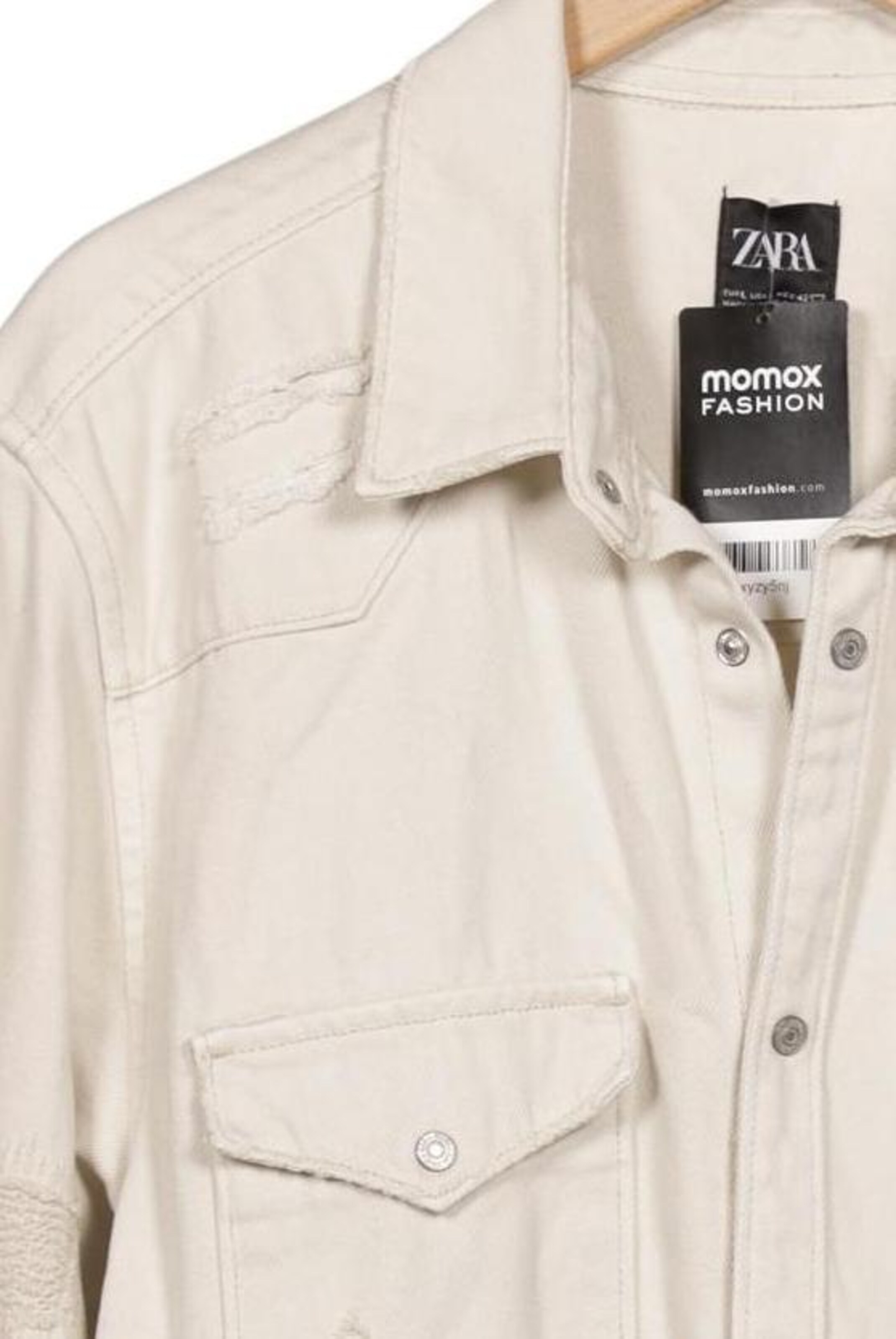 ZARA Jacket & Coat in L in Beige