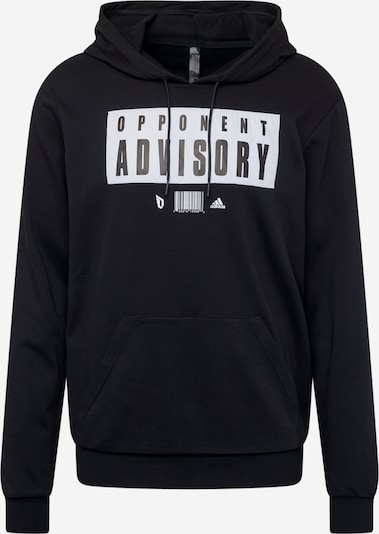 ADIDAS PERFORMANCE Sportsweatshirt 'ADVIS' in schwarz / weiß, Produktansicht