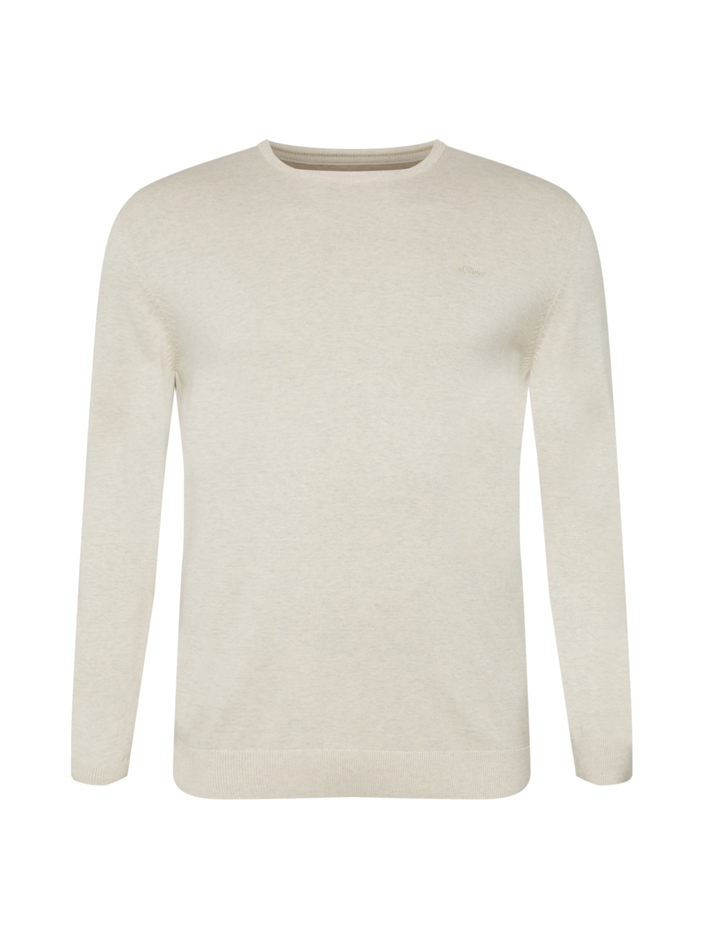 s.Oliver Men Big Sizes Pullover in Weiß: Vorderseite