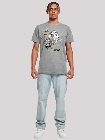 T-Shirt 'Disney König der Löwen Movie It's Good To Be King' F4NT4STIC en gris