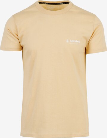 T-Shirt 'Ludis' SPITZBUB en beige : devant