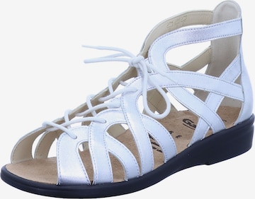 Ganter Strap Sandals 'Sonnica' in Silver: front