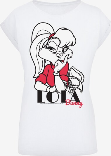 F4NT4STIC Shirt ' Looney Tunes Classic Lola Bunny' in de kleur Rood / Zwart / Wit, Productweergave