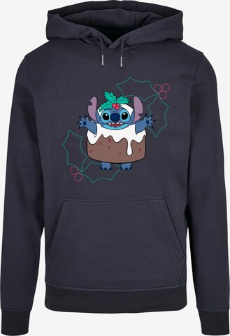 ABSOLUTE CULT Sweatshirt 'Lilo And Stitch - Pudding Holly' in Blue: front