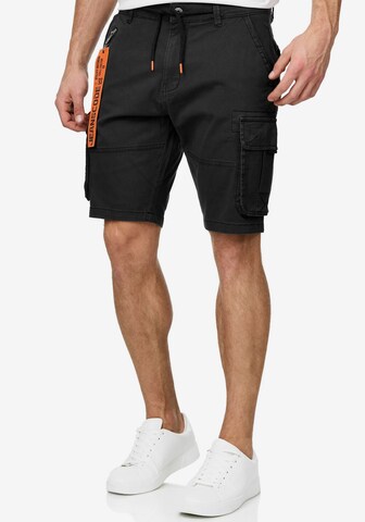 INDICODE Regular Cargo Pants in Black