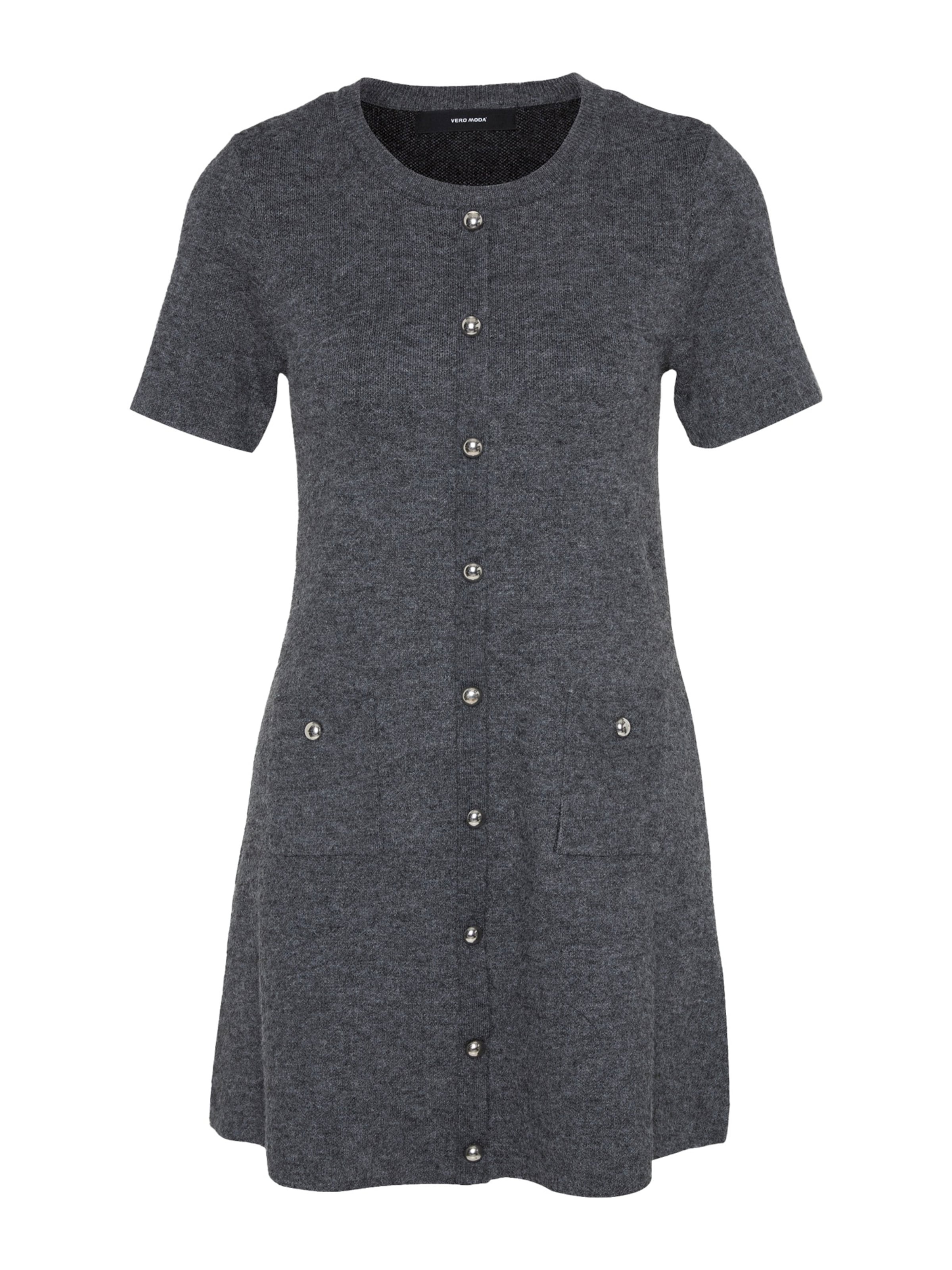 Robes en maille 'VMJOHANNA' Vero Moda Petite en gris : devant