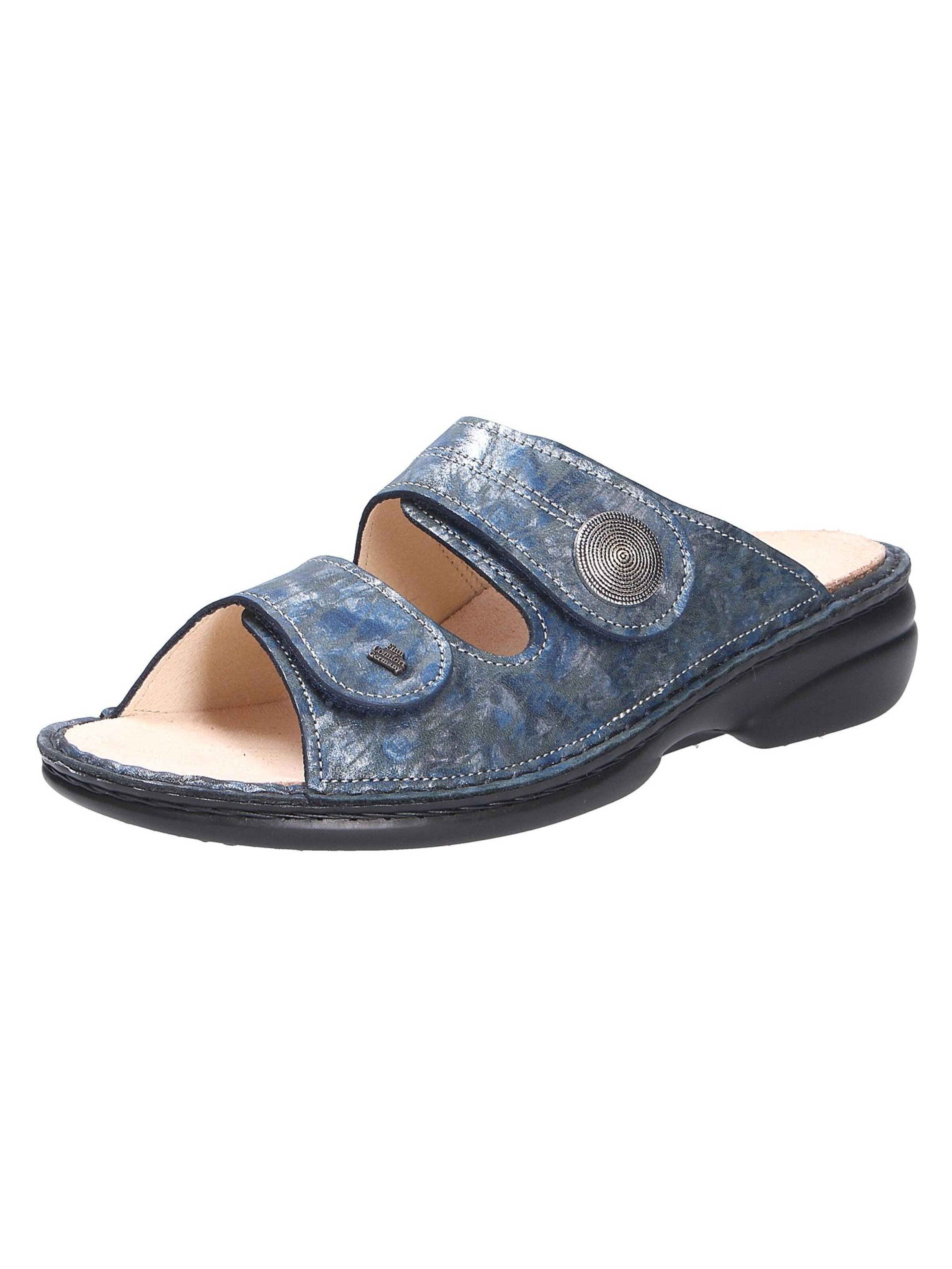 Finn Comfort Mules 'SANSIBAR' in Blue: front