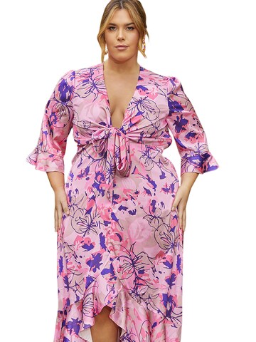 Chi Chi Curve Kleid in Pink