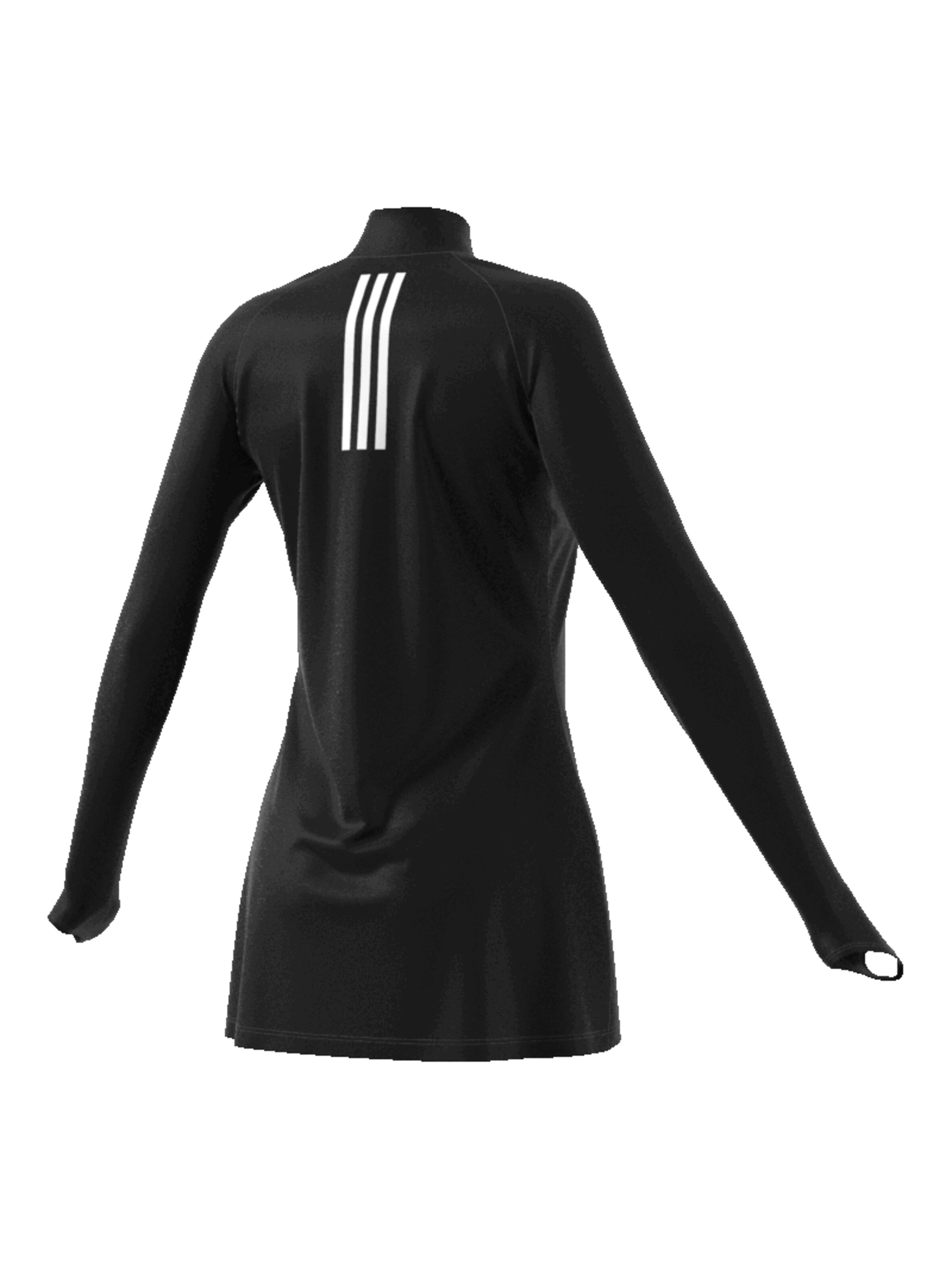 ADIDAS PERFORMANCE - Camiseta funcional '3-Stripes Swim Long Sleeve' en negro