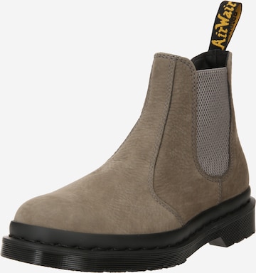 Dr. Martens - Botas chelsea '2976' em cinzento: frente