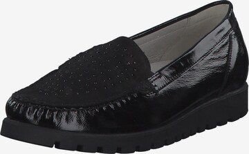 WALDLÄUFER Classic Flats 'Hegli 549013' in Black: front