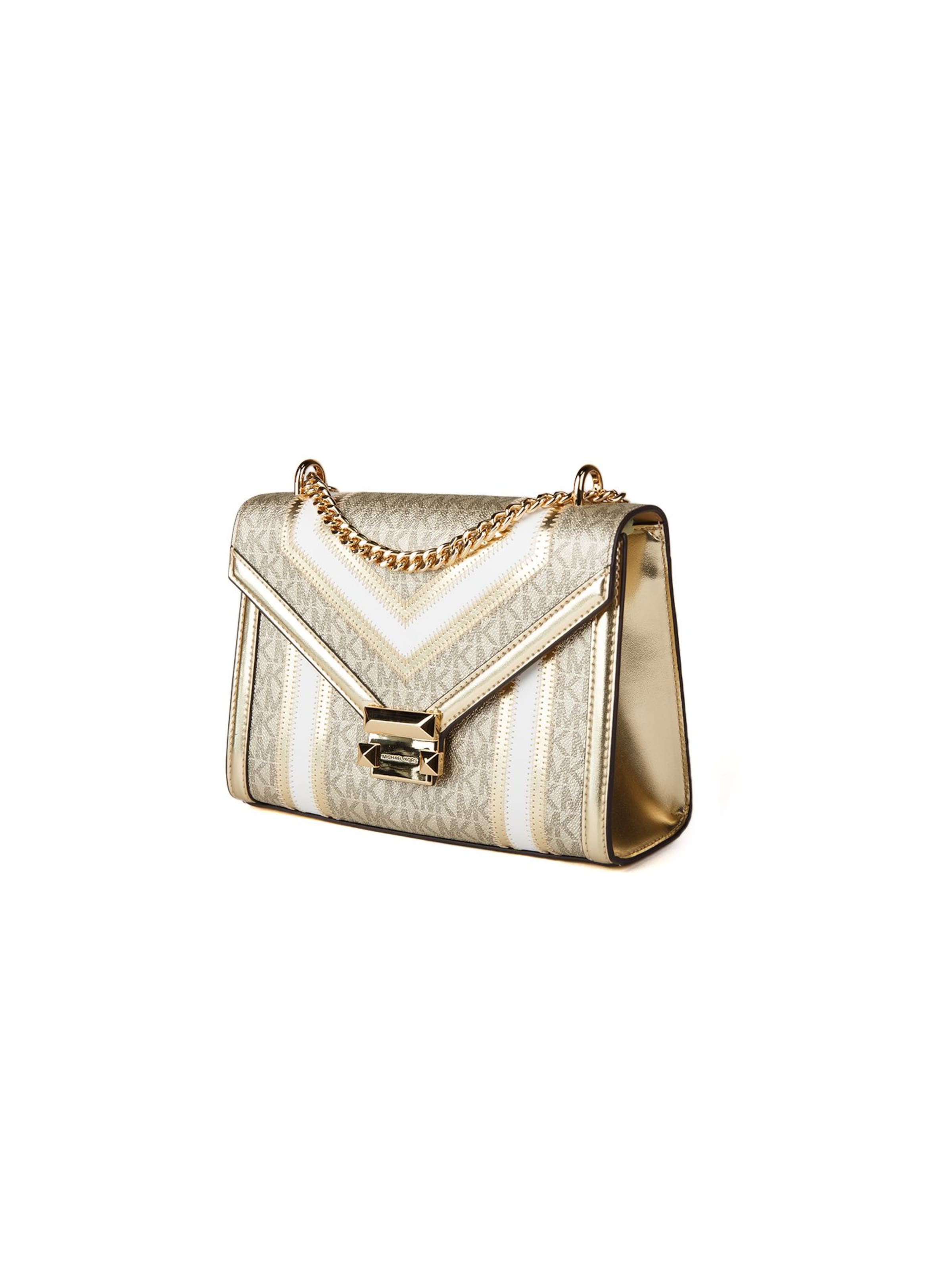 Michael Kors Crossbody bag 'Whitney Medium Flap Chain Shoulder Bag' in Gold
