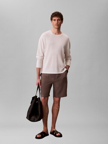 Calvin Klein Loosefit Hose in Braun