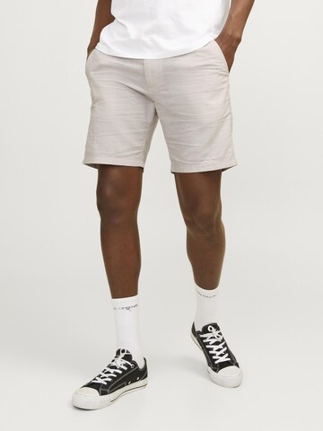 JACK & JONES regular Bukser i beige: forside