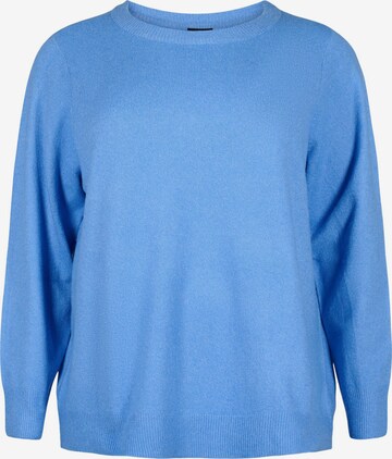 Zizzi Pullover 'Sunny' in Blau: predná strana