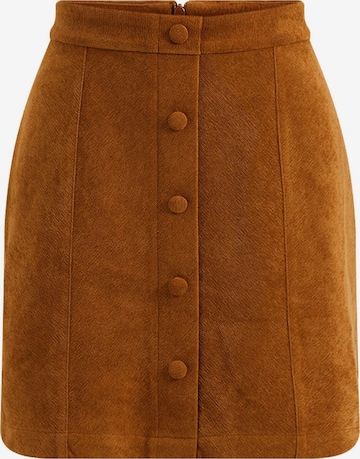 WE Fashion - Falda en marrón: frente