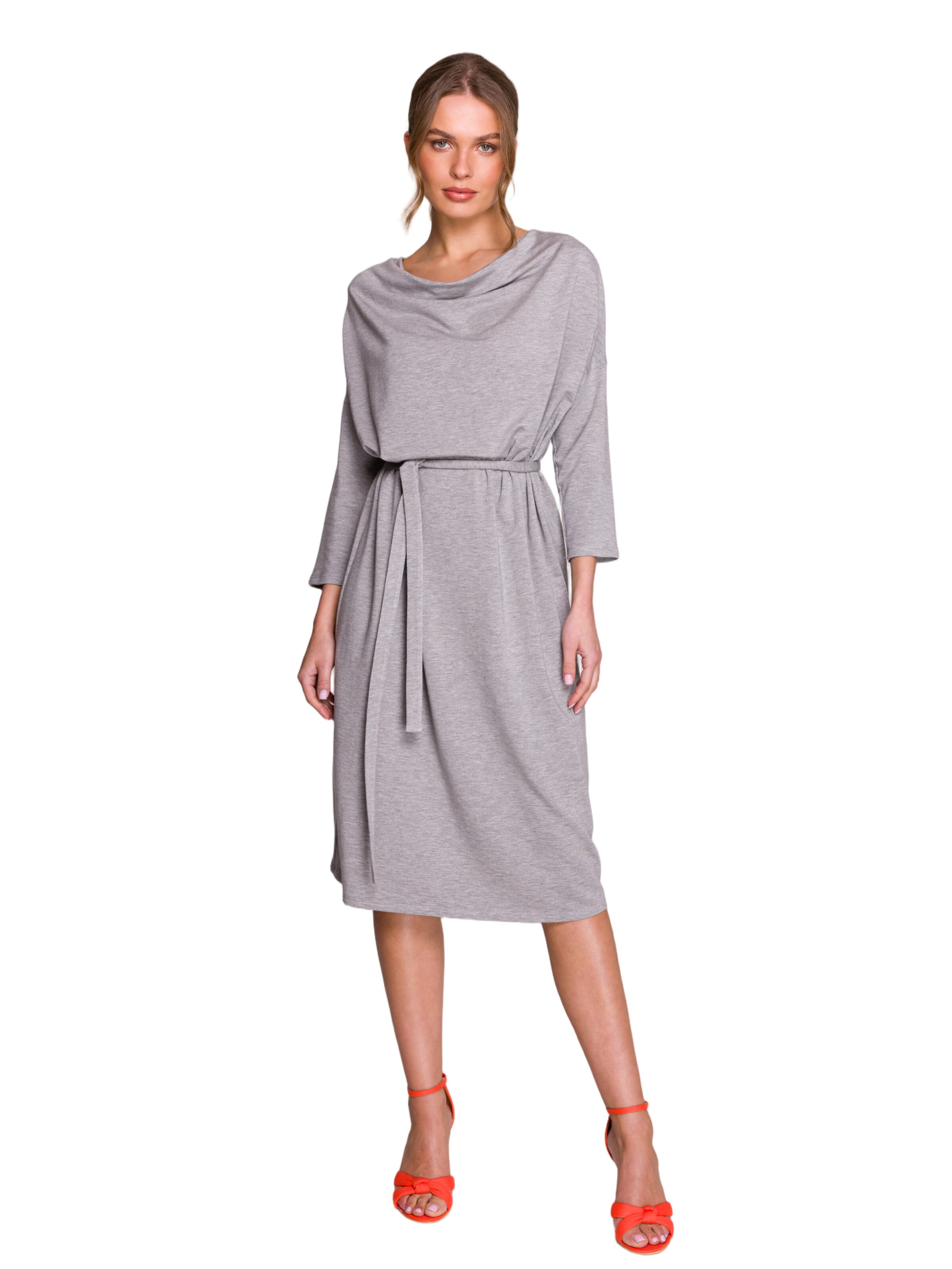 Stylove Šaty 'Sukienka oversize z modalu' – šedá