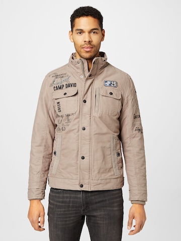 CAMP DAVID Between-Season Jacket in Brown: front