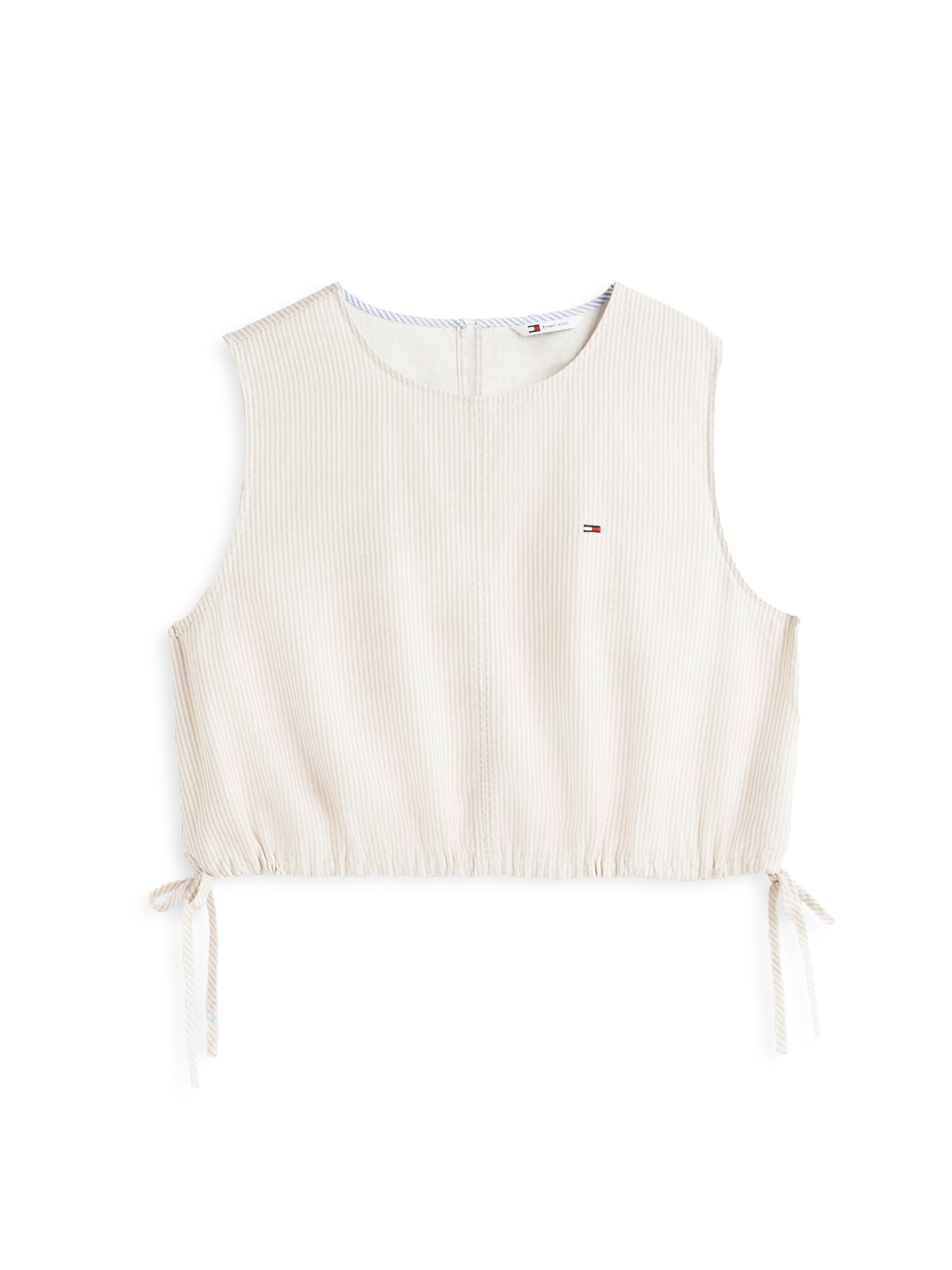 Haut Tommy Jeans en beige : devant