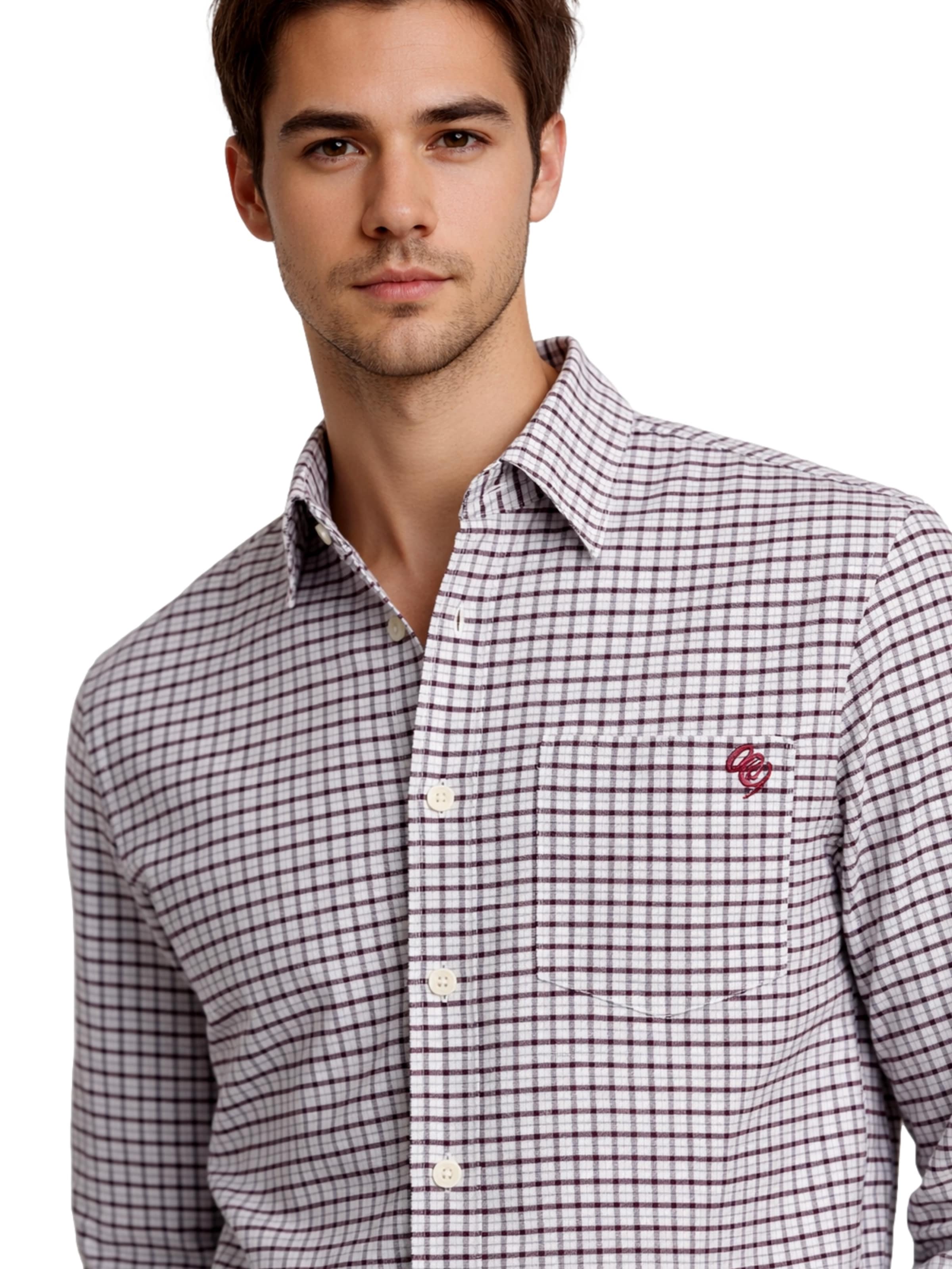 JACK & JONES Comfort Fit Skjorte 'Frederiksberg' i brun